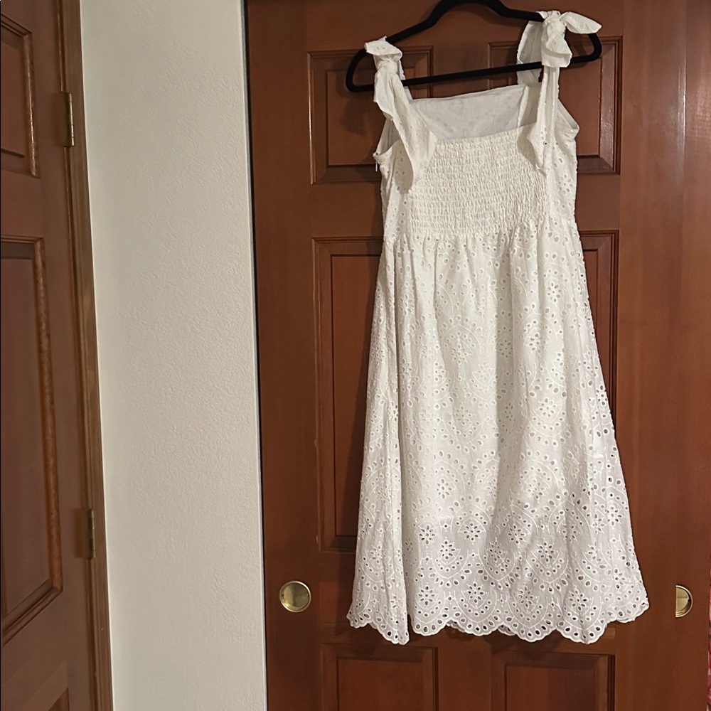J.O.A. White Eyelet Kids Dress - Picture 2 of 2